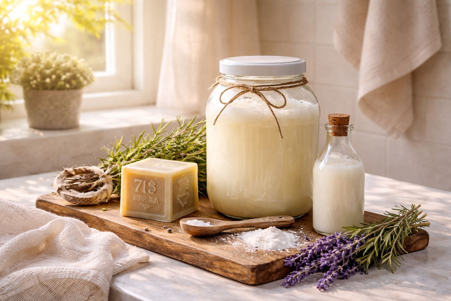 Fabriquer sa lessive bio maison avec du savon de Marseille : 86 centimes le litre