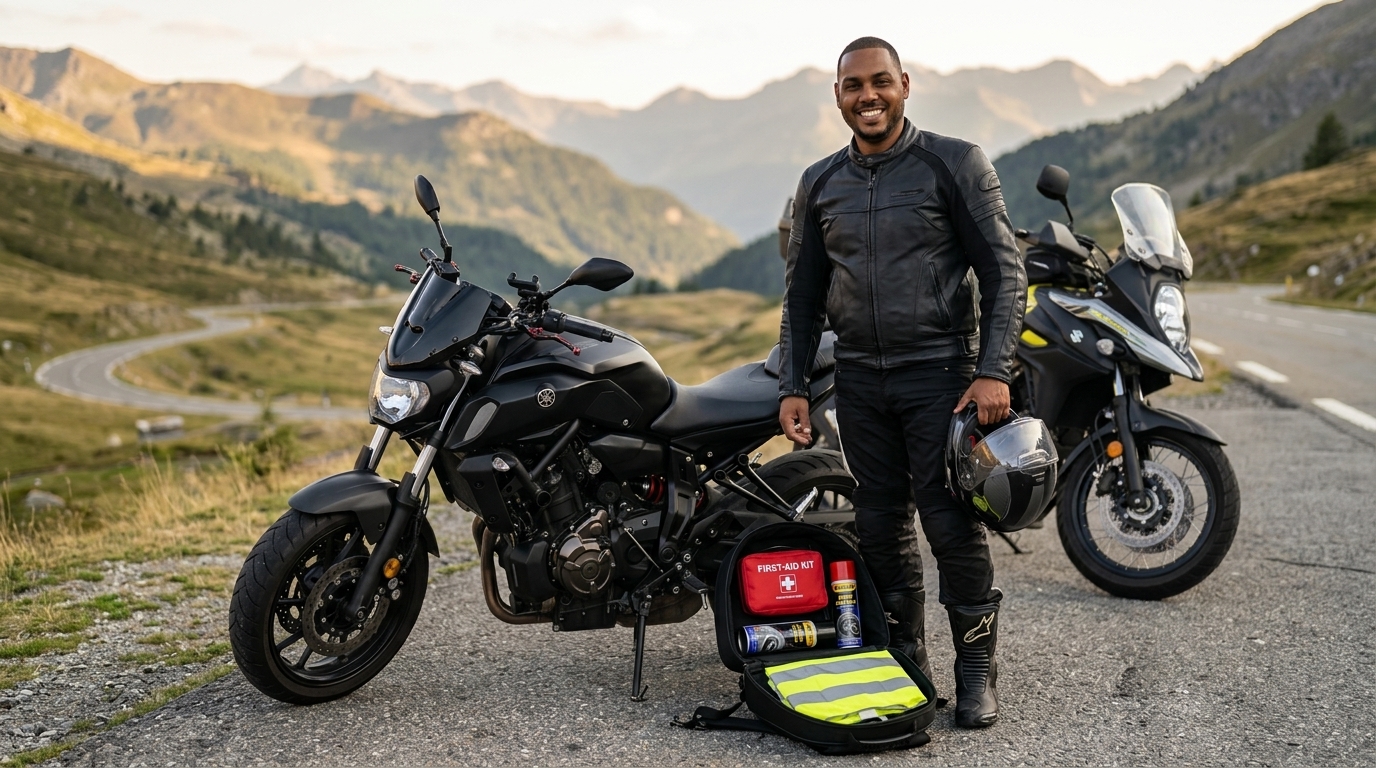 Le sac de survie du motard prévoyant : ce qu’il faut emporter sur sa moto